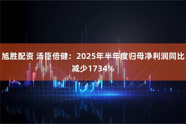旭胜配资 汤臣倍健：2025年半年度归母净利润同比减少1734%